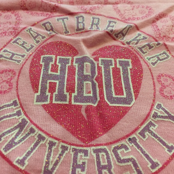 Glitter Heartbreaker Tee or Pajama Top - Picture 3 of 4